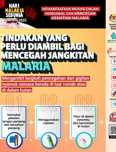 Tindakan Yang Perlu Diambil Bagi Mencegah Jangkitan Malaria